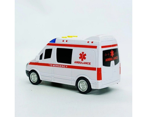 Дитяча автомодель "Швидка допомога" 7994, 17х7 см, звукові та світлові ефекти