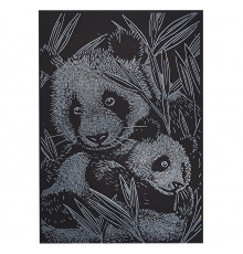 Гравюра А5 "Панди" ГрА5с-33 економ варіант у пакеті 21 х 14,8 см