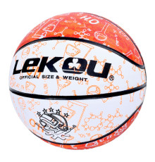 М'яч баскетбольний MS 3805(Orange) розмір 7, ПУ, 570-630 грам, 8 панелей