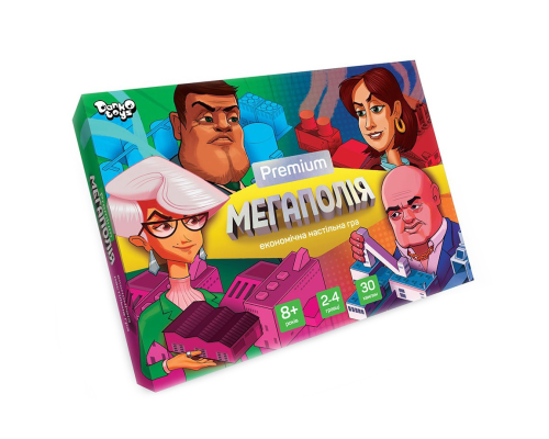 Настольная игра "Мегаполия Premium" Danko Toys G-MP-01-01U укр