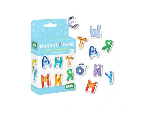 Детский набор магнитов "Магнитные буквы. Украинский" Mon Game 200211