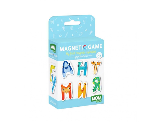 Детский набор магнитов "Магнитные буквы. Украинский" Mon Game 200211