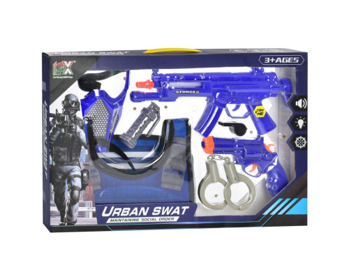 Ігровий набір зі зброєю "Поліціянт" 333F-2 жилет, маска, звукові та світлові ефекти