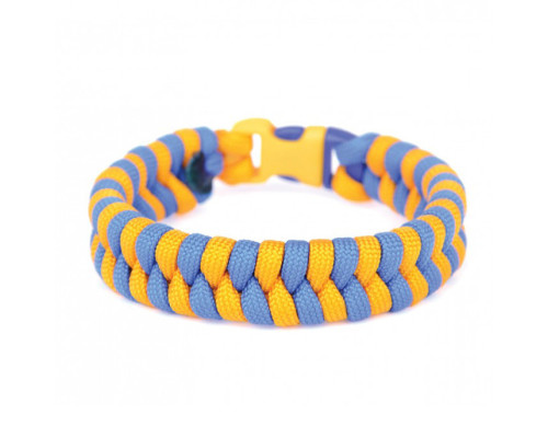 Набор для творчества. Плетение с паракорда "Браслет желто-синий" (ПАР-001) PAR-001 от 8-ми лет