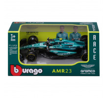 Коллекционная автомодель "Aston Martin AMR23 (2023)" Bburago 18-38090, 1:43 масштаб