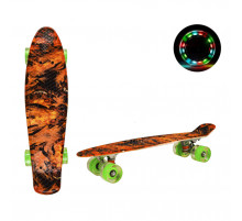 Дитячий скейт, пенні борд 22" SC20501 (RL7T) Lava, PU колеса зі світлом, дека 56*15 cm