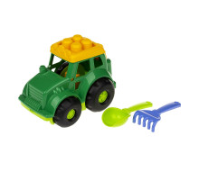 Песочный набор Трактор "Кузнечик" №1 Colorplast 0206 Зеленый