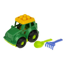Пісочний набір Трактор "Коник" №1 Colorplast 0206  Зелений