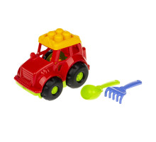 Пісочний набір Трактор "Коник" №1 Colorplast 0206  Червоний