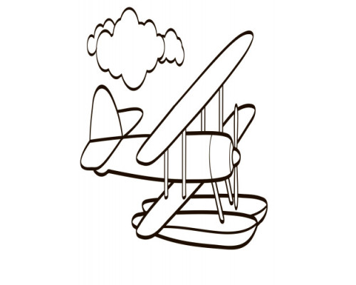 Дитяча водна розмальовка: Літаки, космос 734014, 8 сторінок