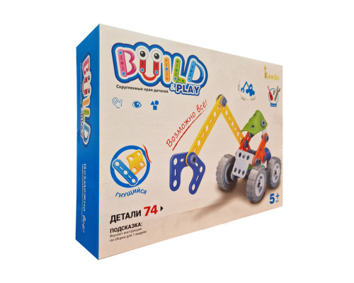 Конструктор Build&Play "Екскаватор" HANYE J-7704, 74 елементи