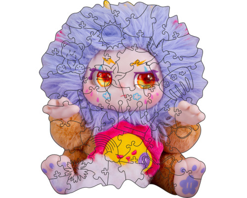 Фигурный пазл из дерева "Kimmon" PZ014-A4C-AC 75-125 деталей, размер А4