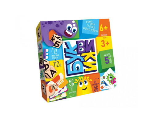 Детская развлекательная игра "Буквики" G-BU-01U на укр. языке