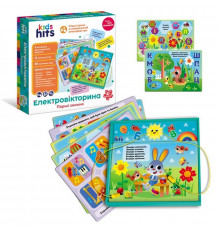 Електровікторина дитяча "Абетка та перші знання" KH55/001 у комплекті 6 карток 12 завдань