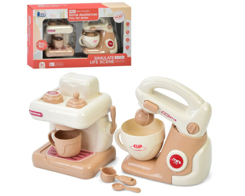 Дитяча побутова техніка "Міксер-Кавоварка" E02 механічний обертовий віночок