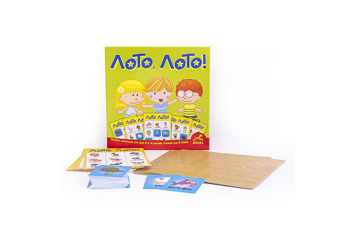 Дитяча настільна гра ЛОТО, ЛОТО! Arial 910374 укр. мовою