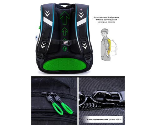 Школьный рюкзак "Футбол" SkyName Winner R1-047 для мальчиков, объем 17,5 л