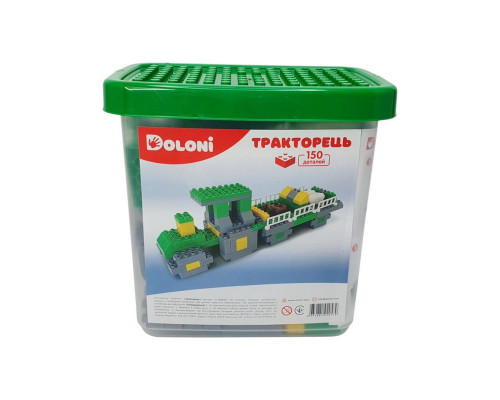 Конструктор "Тракторець" 013888/04 в пластиковому боксі, 150 деталей