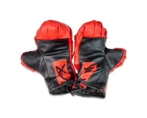 Дитячі боксерські рукавички NEW 2077 червоно-чорні