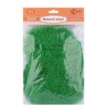 Декоративный наполнитель Сизаль 742782 натуральный, 30 грамм, зеленый