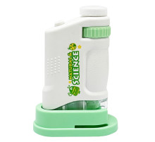 Детская игрушка "Микроскоп" 3108B(Turquoise) щипцы, стекло в комплекте