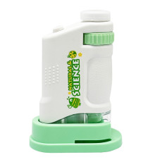 Дитяча іграшка "Мікроскоп" 3108B(Turquoise) щипці, скло в комплекті