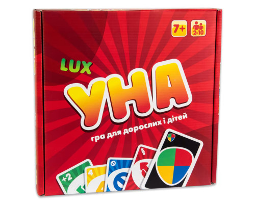 Настільна гра "УНА Lux" 30517 українською мовою 216 карток