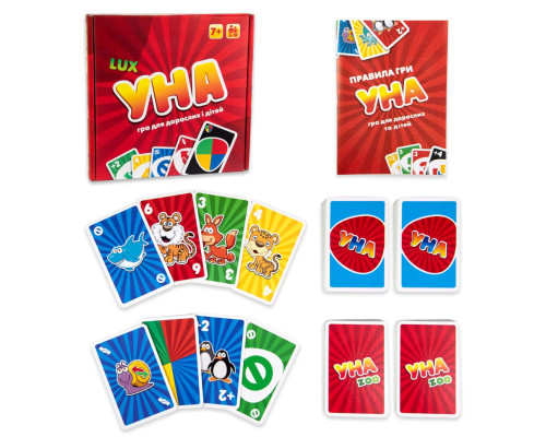 Настільна гра "УНА Lux" 30517 українською мовою 216 карток