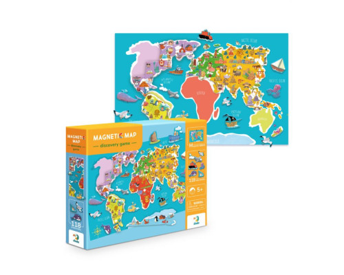 Розвиваюча магнітна гра "Карта планети" DoDo 200201