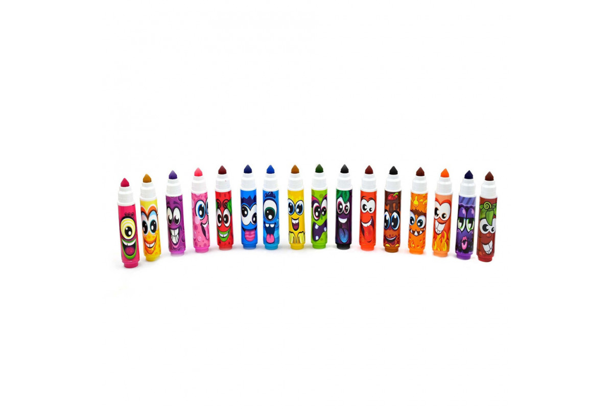 Набір ароматичних мінімаркерів для малювання Яскраві аромати Scentos 16755, 16 кольорів