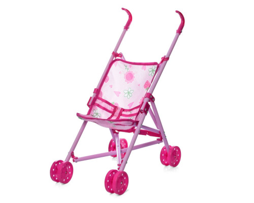 Коляска для ляльок M 0348, 58 х 13 х 13 см Полуничка
