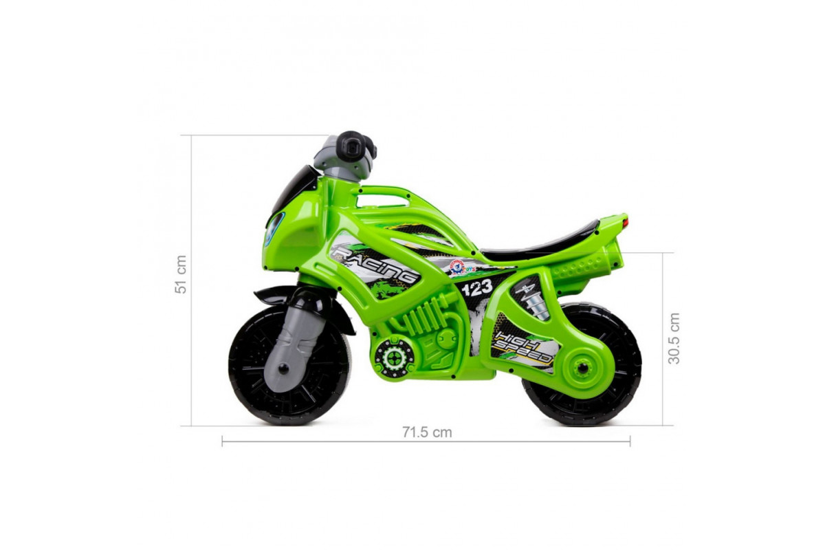 Каталка-біговець "Мотоцикл" ТехноК 6443TXK Зелений