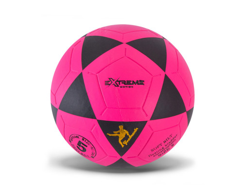 М'яч футбольний FB24521(Pink) розмір №5, ПВХ, 390 гр