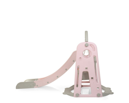 Дитяча гірка-гойдалка YG2020-1-8 пластик, з баскетбольним кільцем