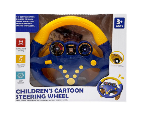 Дитячий ігровий Автотренажер ME-166(Blue) звуки машини