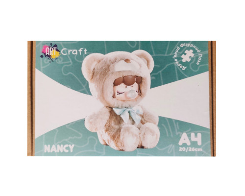 Фигурный пазл из дерева "Нэнси" PZ015-A4C-AC 75-125 деталей, размер А4