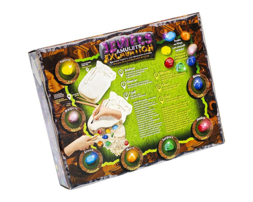 Набір для проведення розкопок "Jewels Amulets Excavation" каміння JAEX-01-01