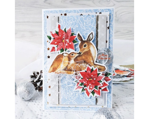 Набір для створення вітальних листівок "Новорічні побажання" FDGCK-001 в асортименті