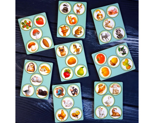 Деревянная настольная игра "Дикие и домашние животные" Ubumblebees (ПСФ021) PSF021 сортер-комодик