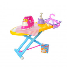 Дитяча побутова техніка "Прасувальна дошка" 2500(Yellow) праска 15 см, кошик, вішалка