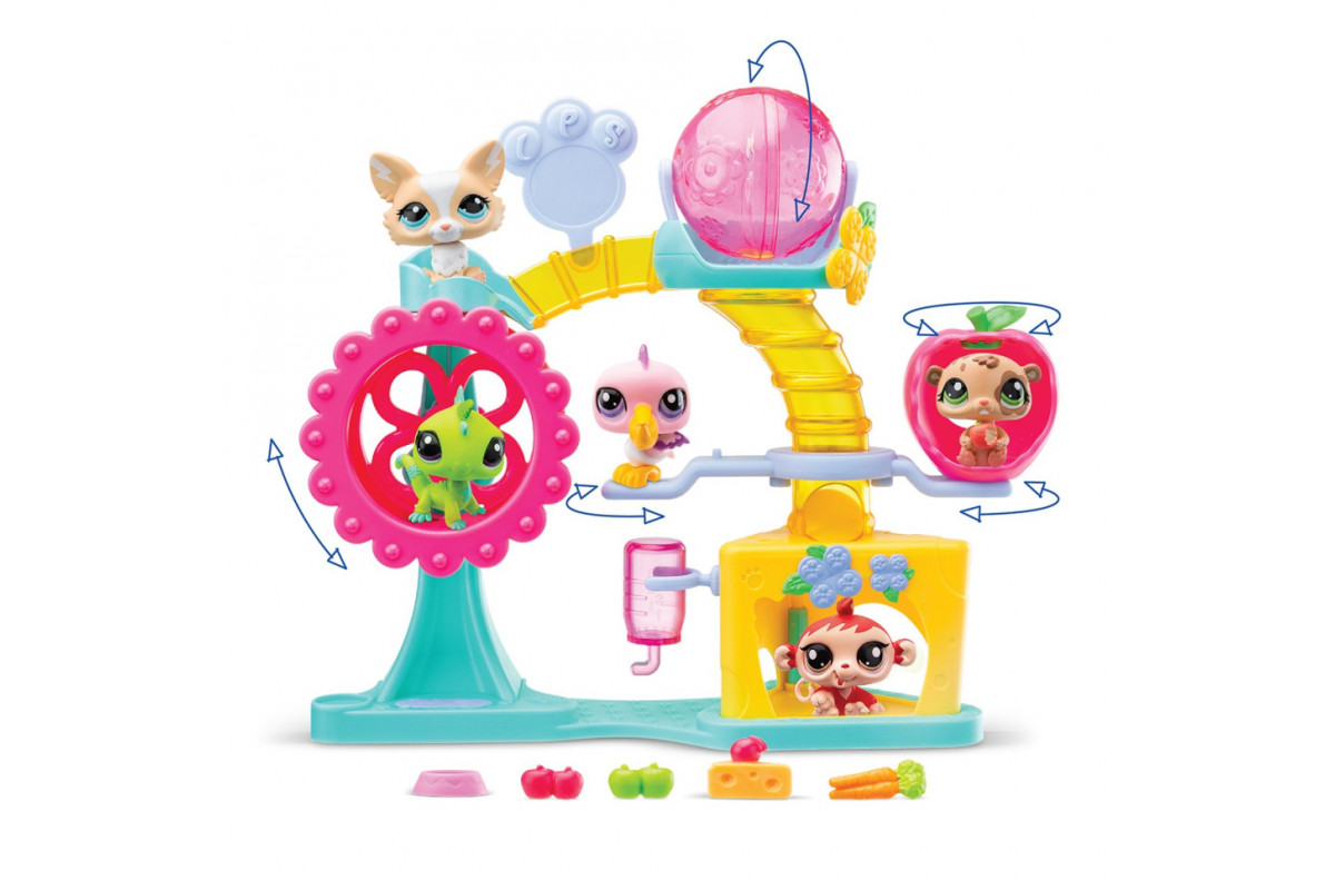 Игровой набор "Фабрика Развлечений" Littlest Pet Shop 00519 аксессуары и 2 фигурки, фабрика Игровой набор "Фабрика Развлечений" Littlest Pet Shop 00519 аксессуары и 2 фигурки, фабрика
