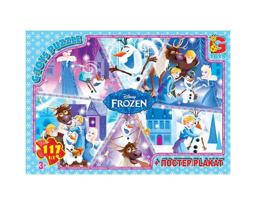 Дитячий пазл "Frouzen Крижане Серце" FR044 постер 117 елементів