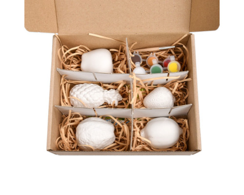 Набор для творчества Гипсовые раскраски: раскрась фрукты 30989