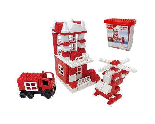 Конструктор "Вертоліт" 013888/08 в пластиковому боксі, 117 деталей