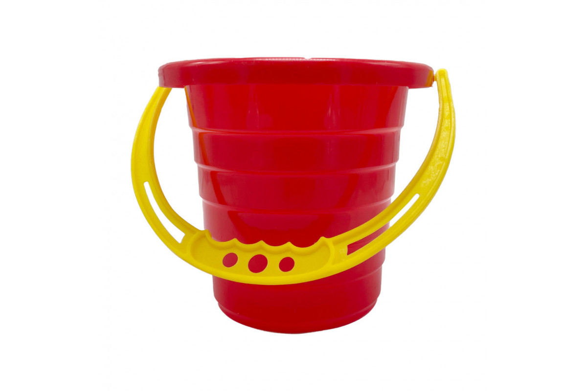 Дитяче відро для пісочниці "Середнє" S0009(Red) червоний 14 см