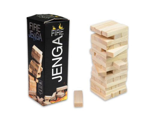 Настільна гра "Fire Jenga" 30848 українською мовою 48 брусків
