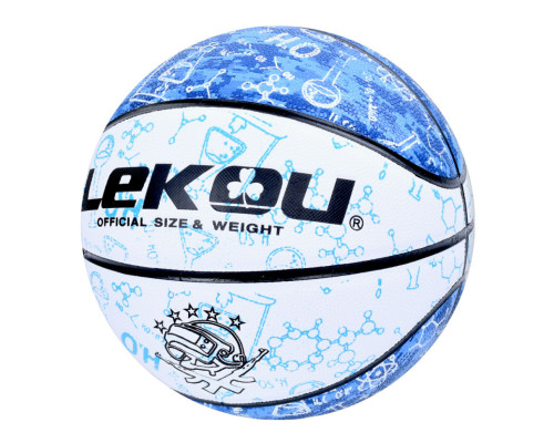 М'яч баскетбольний MS 3805(Blue) розмір 7, ПУ, 570-630 грам, 8 панелей