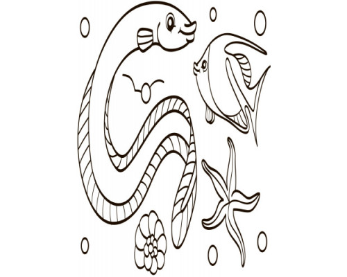 Дитяча водна розмальовка: Море 734010, 8 сторінок