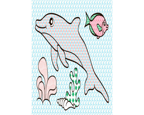 Дитяча водна розмальовка: Море 734010, 8 сторінок