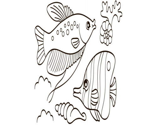 Дитяча водна розмальовка: Море 734010, 8 сторінок